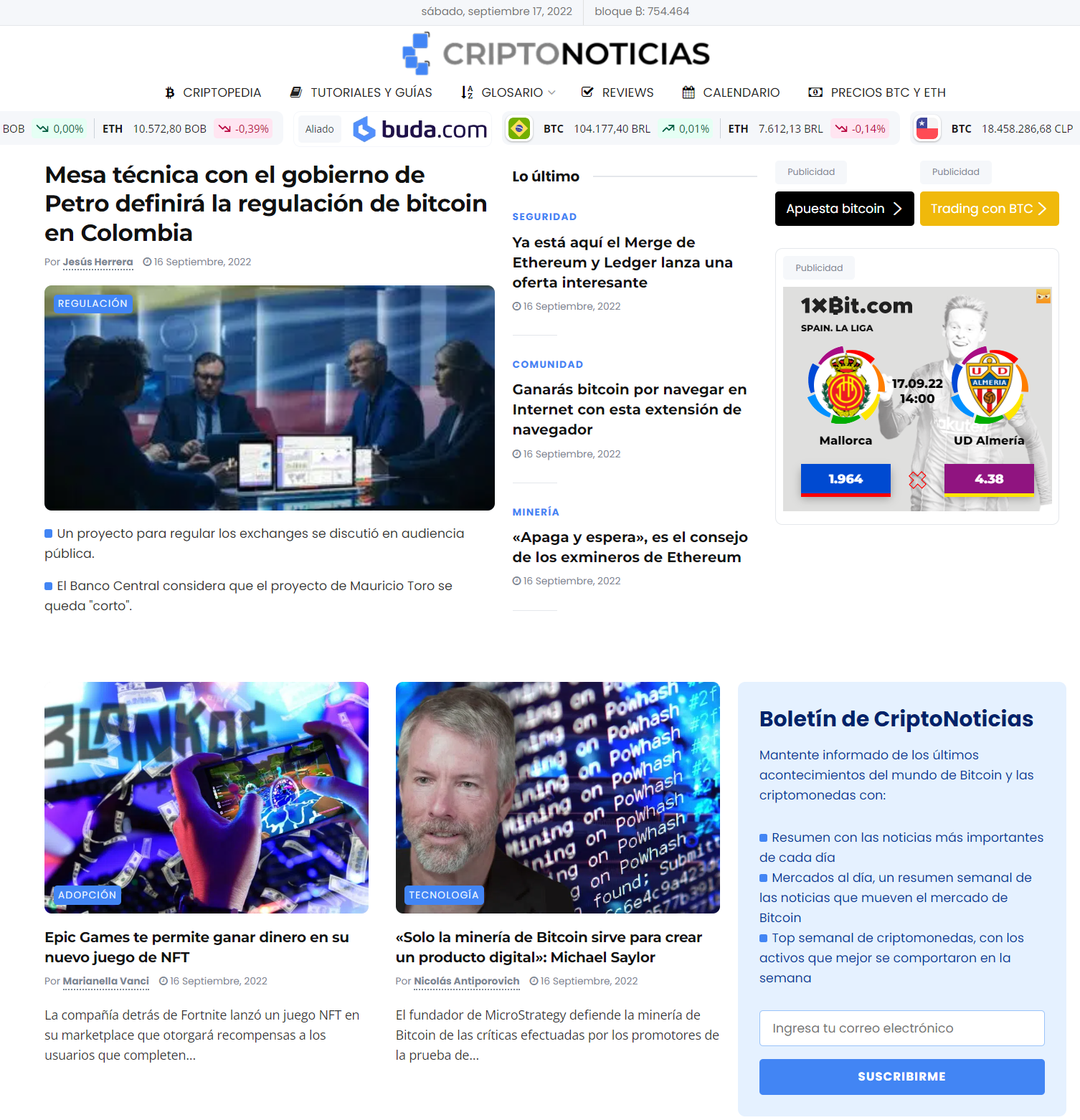 Los 10 mejores blogs de criptomonedas - Criptonoticias