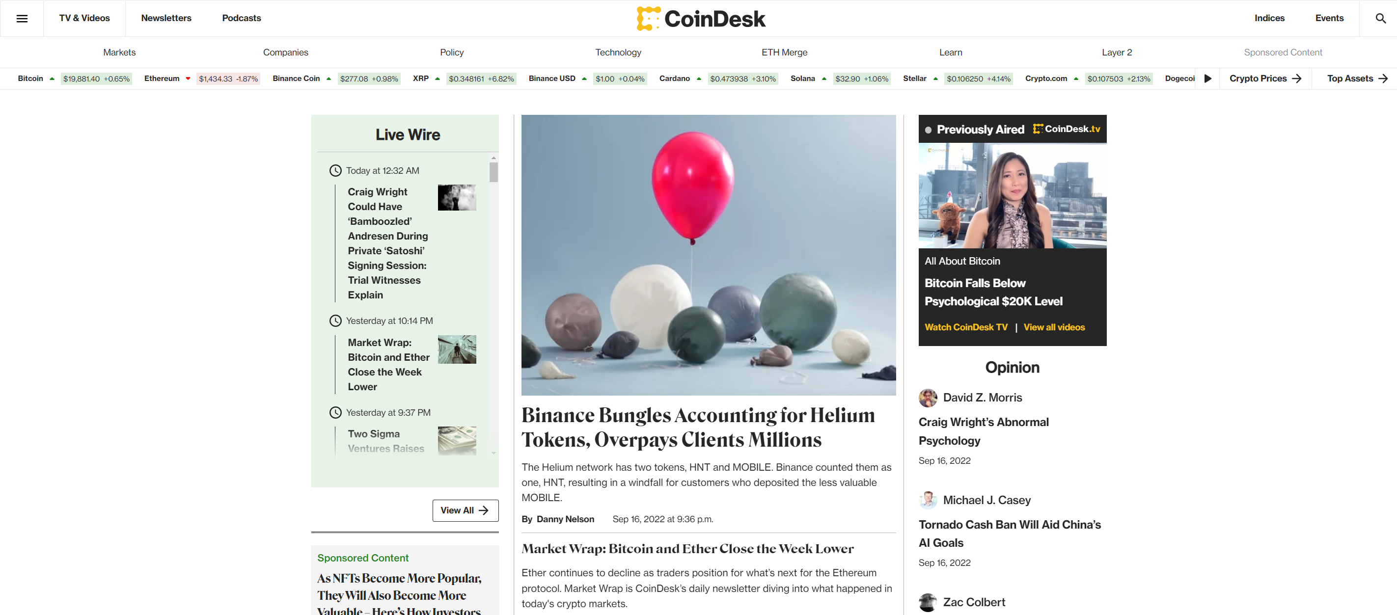 Los 10 mejores blogs de criptomonedas - Coindesk